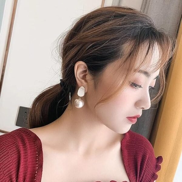 Gold-Plated Spherical Drop Earrings